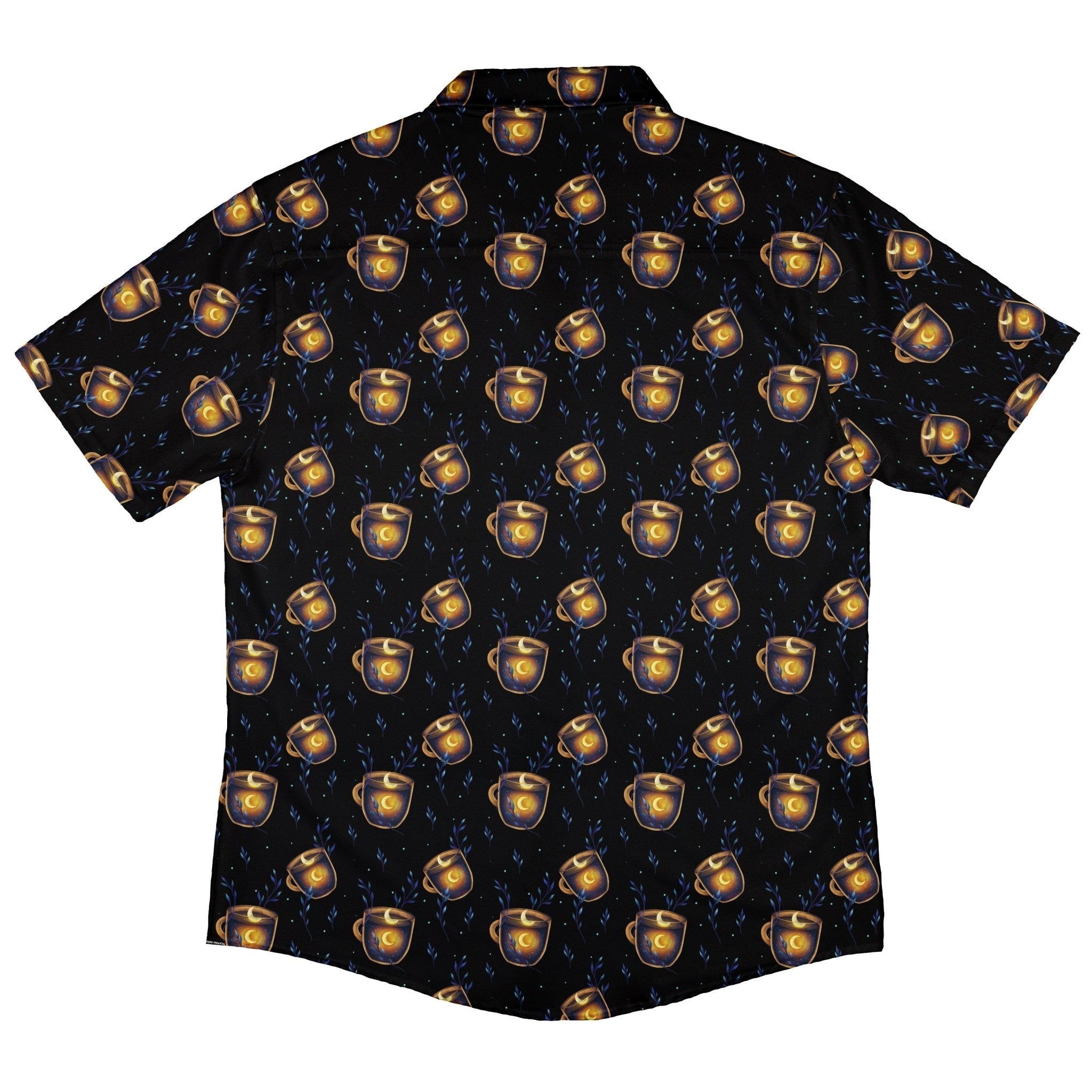 A Cup of Moonshine Button Up Shirt Geek Nerd 0925 adult sizing All Adult Button Up Shirts