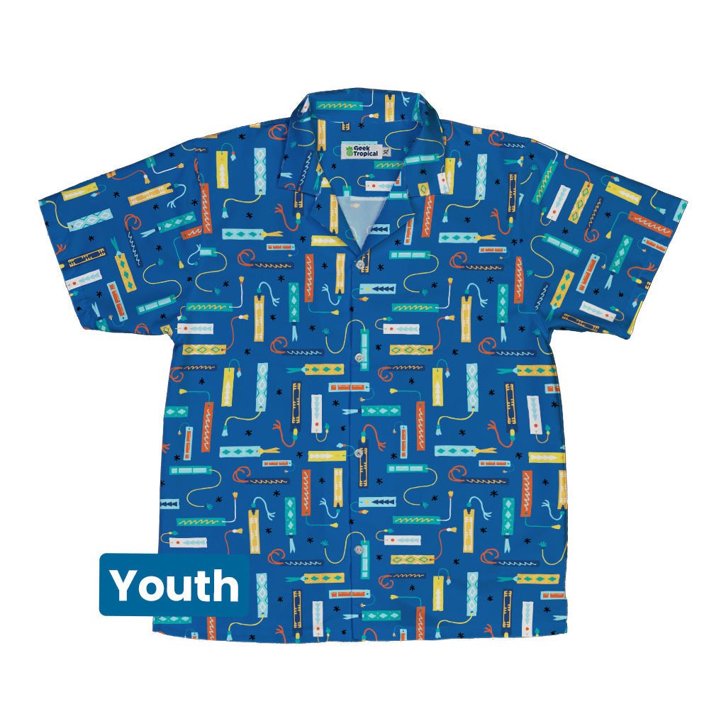 Adventures Bookmark Youth Hawaiian Shirt Geek Nerd book prints Design by Zirkus Design q225