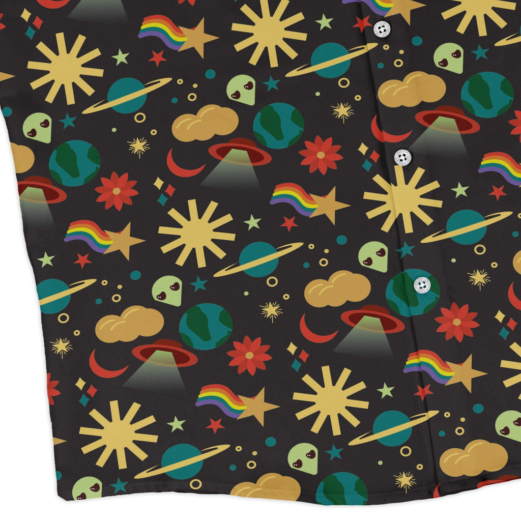 Alien Daydreams Long Sleeve Button Up Shirt Geek Nerd 0925 adult sizing All Adult Button Up Shirts