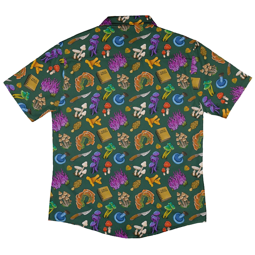 Anime Mushrooms Button Up Shirt - adult sizing - Anime - Botany Print