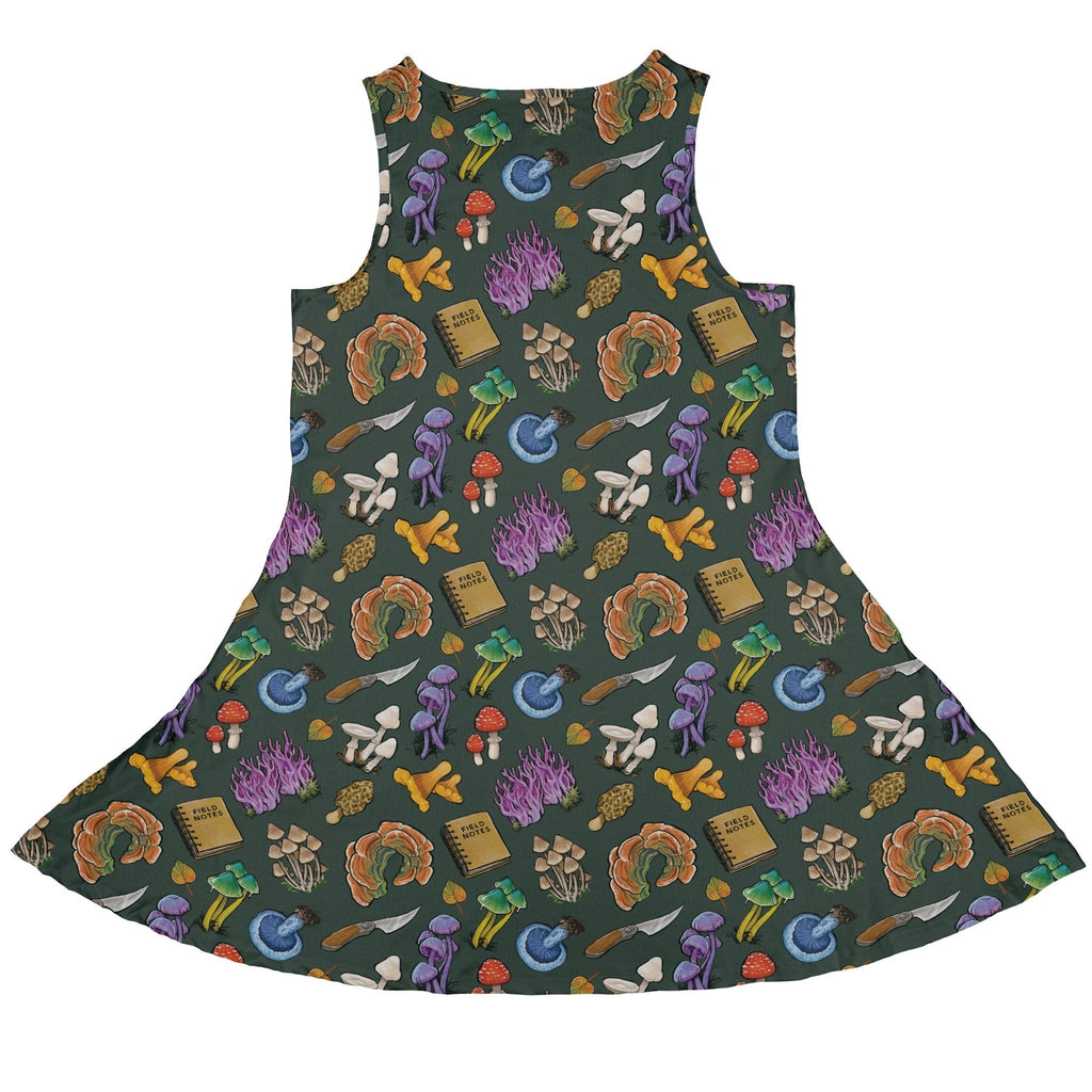 Anime Mushrooms Dress Geek Nerd Anime Botany Print Ivy Dolamore
