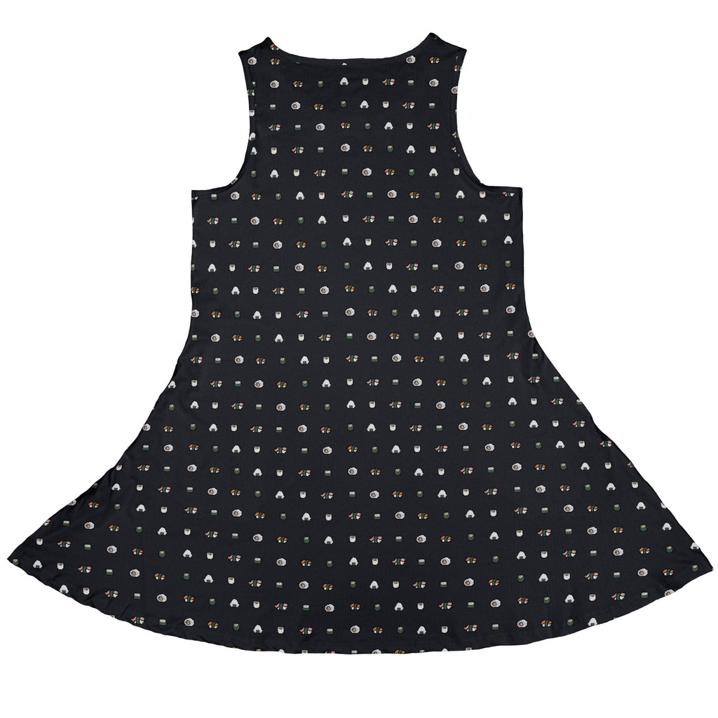 Anime Sushi Rolls Dark Dress Geek Nerd Anime Design by Claire Murphy lx - C