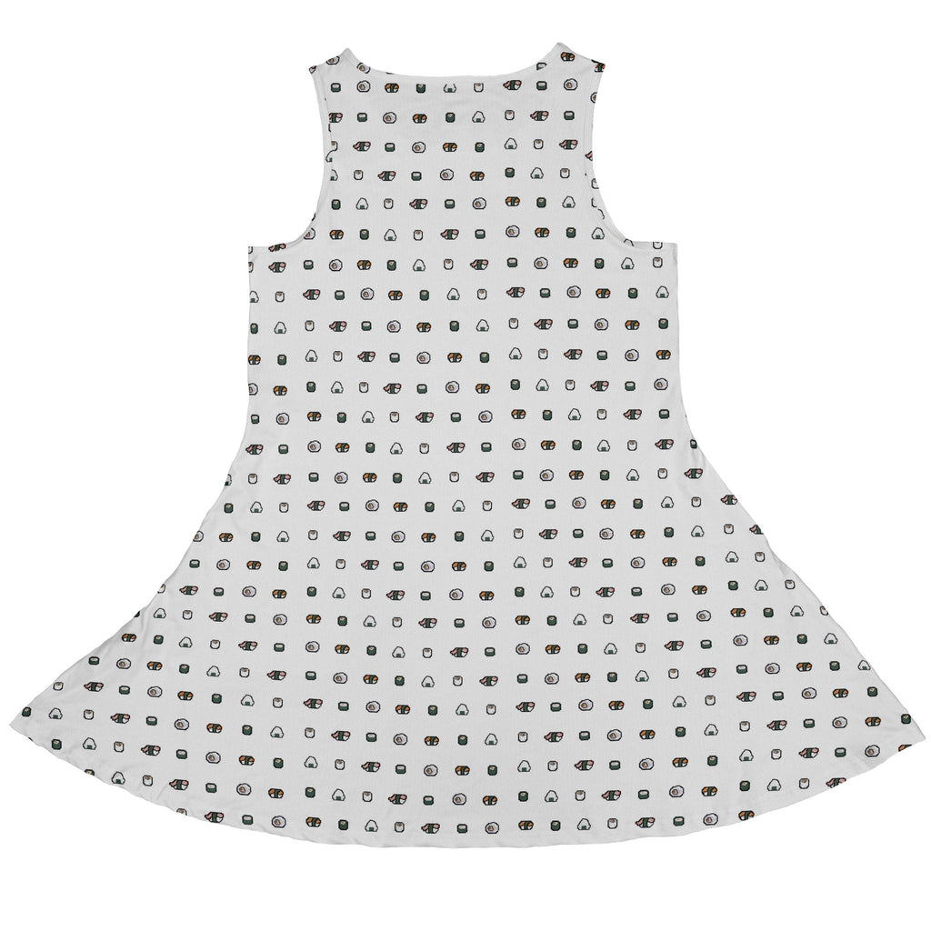 Anime Sushi Rolls Light Dress Geek Nerd Anime Design by Claire Murphy lx - C