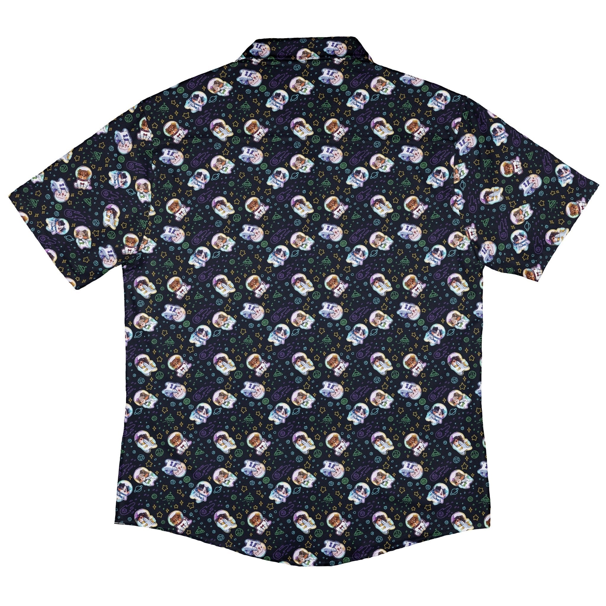 Aussie - Nauts Button Up Shirt Geek Nerd adult sizing Design by Ardi Tong outer space & astronaut print