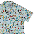 Aviation Adventure Curvy Button Up Shirt Geek Nerd aviation print Design by Zirkus Design q225