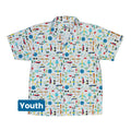 Aviation Adventure Youth Hawaiian Shirt Geek Nerd aviation print Design by Zirkus Design q225