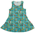 Aviation Adventure instrument Dress Geek Nerd aviation print Design by Zirkus Design lx - C