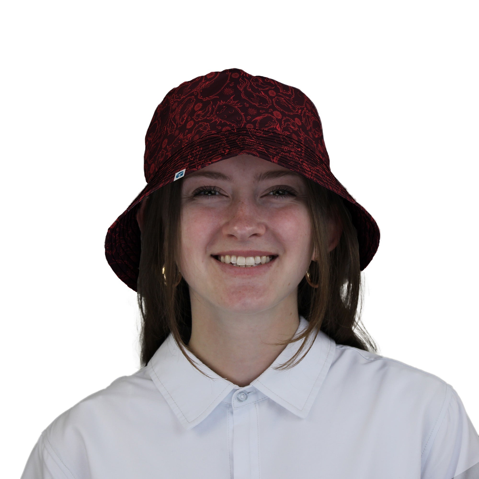 Axolotil Firebending Salamanders Bucket Hat - Anime - Design by Ardi Tong - lx - B