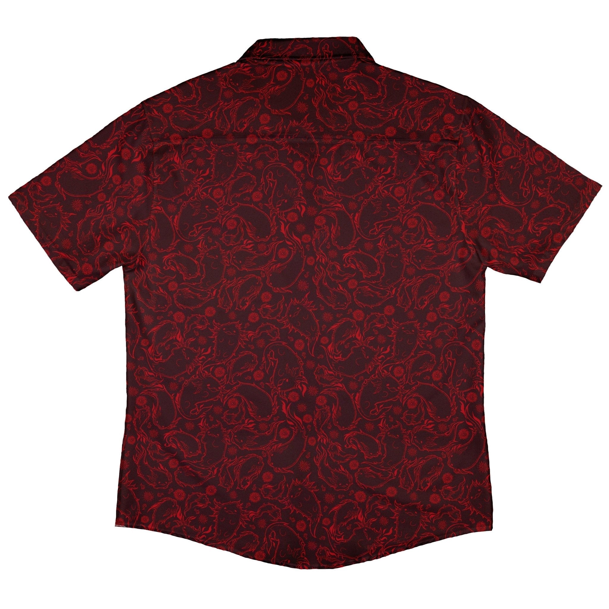 Axolotil Firebending Salamanders Button Up Shirt - adult sizing - Anime - Design by Ardi Tong