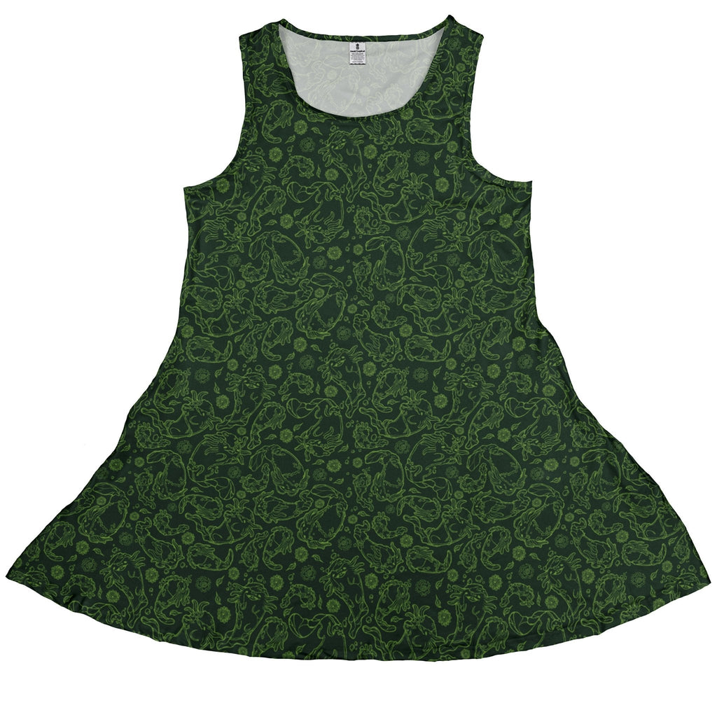 Axolotl Earthbending Salamanders Dress Geek Nerd Anime Design by Ardi Tong lx - C
