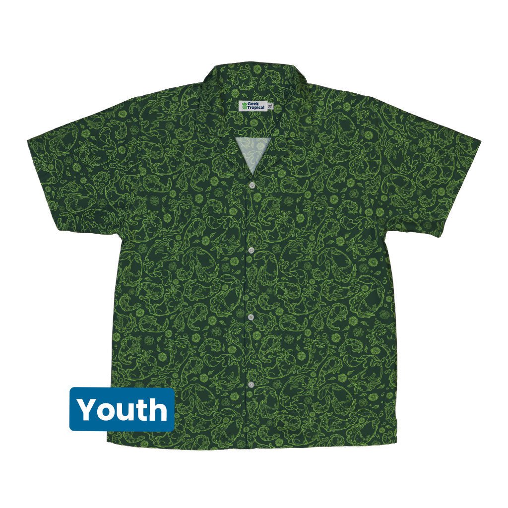 Axolotl Earthbending Salamanders Youth Hawaiian Shirt - Anime - Design by Ardi Tong - Q3