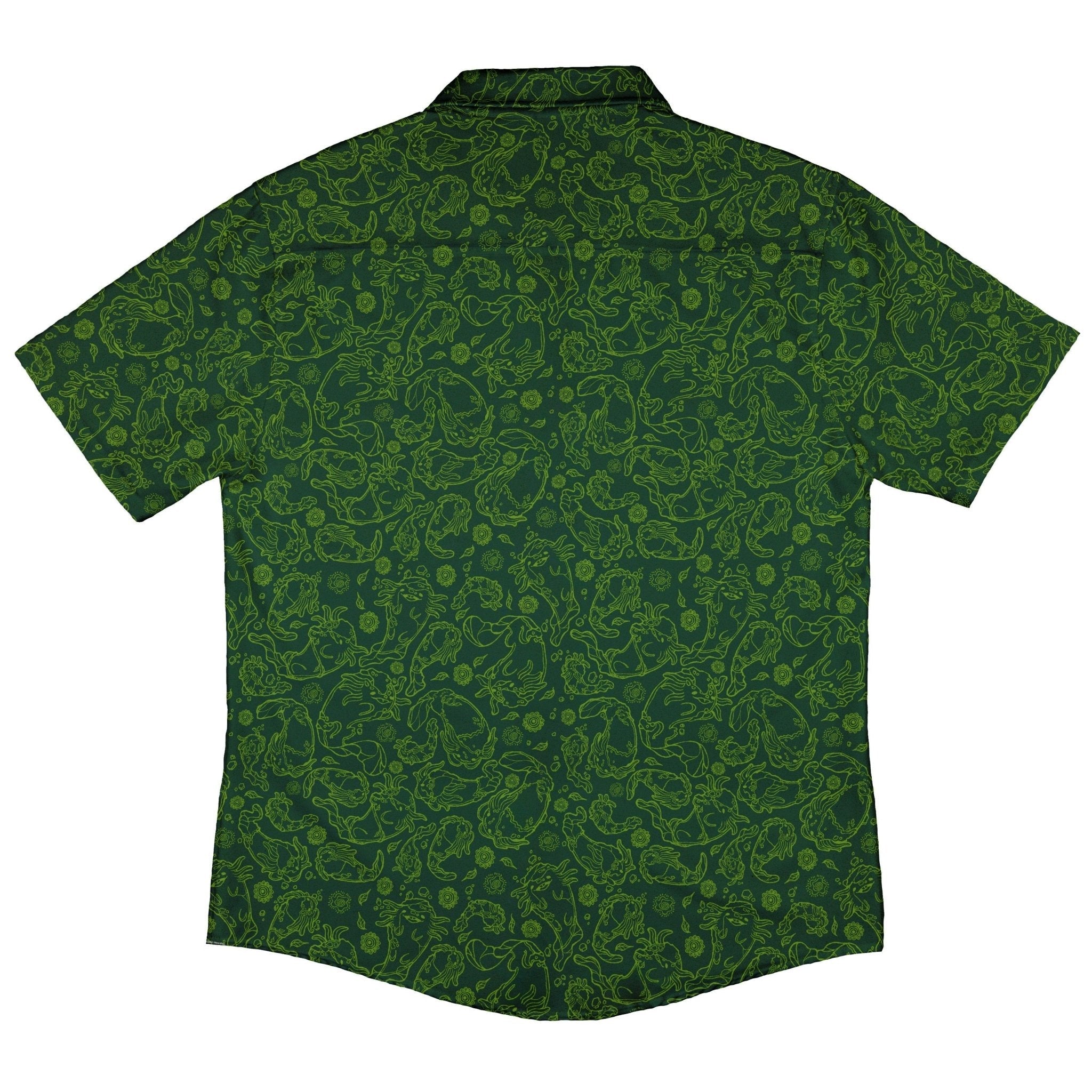 Axolotl Earthbending Salamanders Button Up Shirt - adult sizing - Anime - Design by Ardi Tong