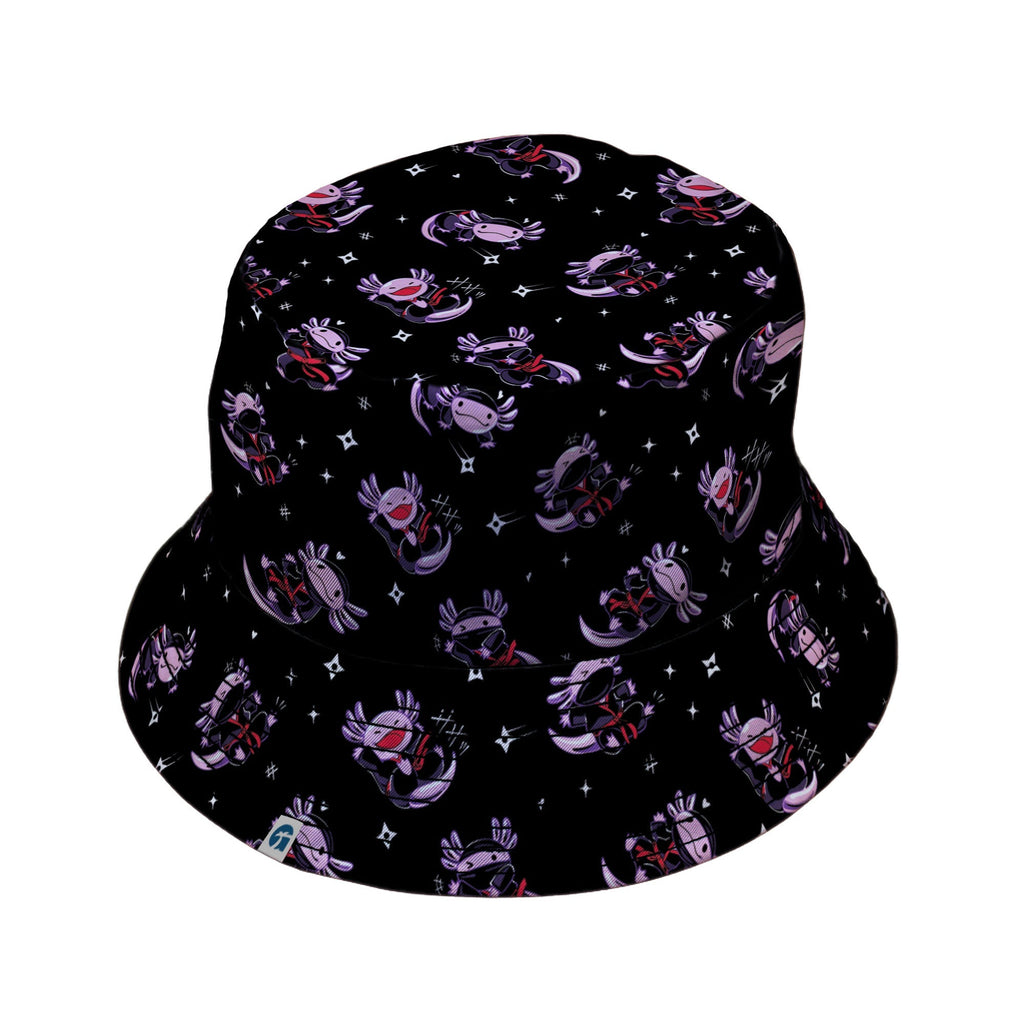 Axolotl Ninjas Bucket Hat Geek Nerd 0925 Animal Patterns Design by Tobe Fonseca