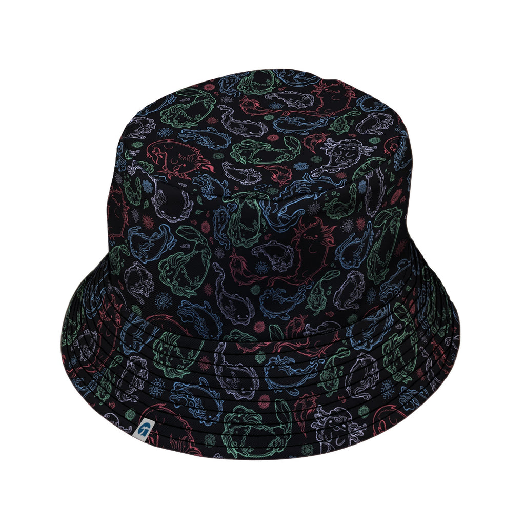 Axolotl Avatar State Bucket Hat Geek Nerd anime Design by Ardi Tong lx - B
