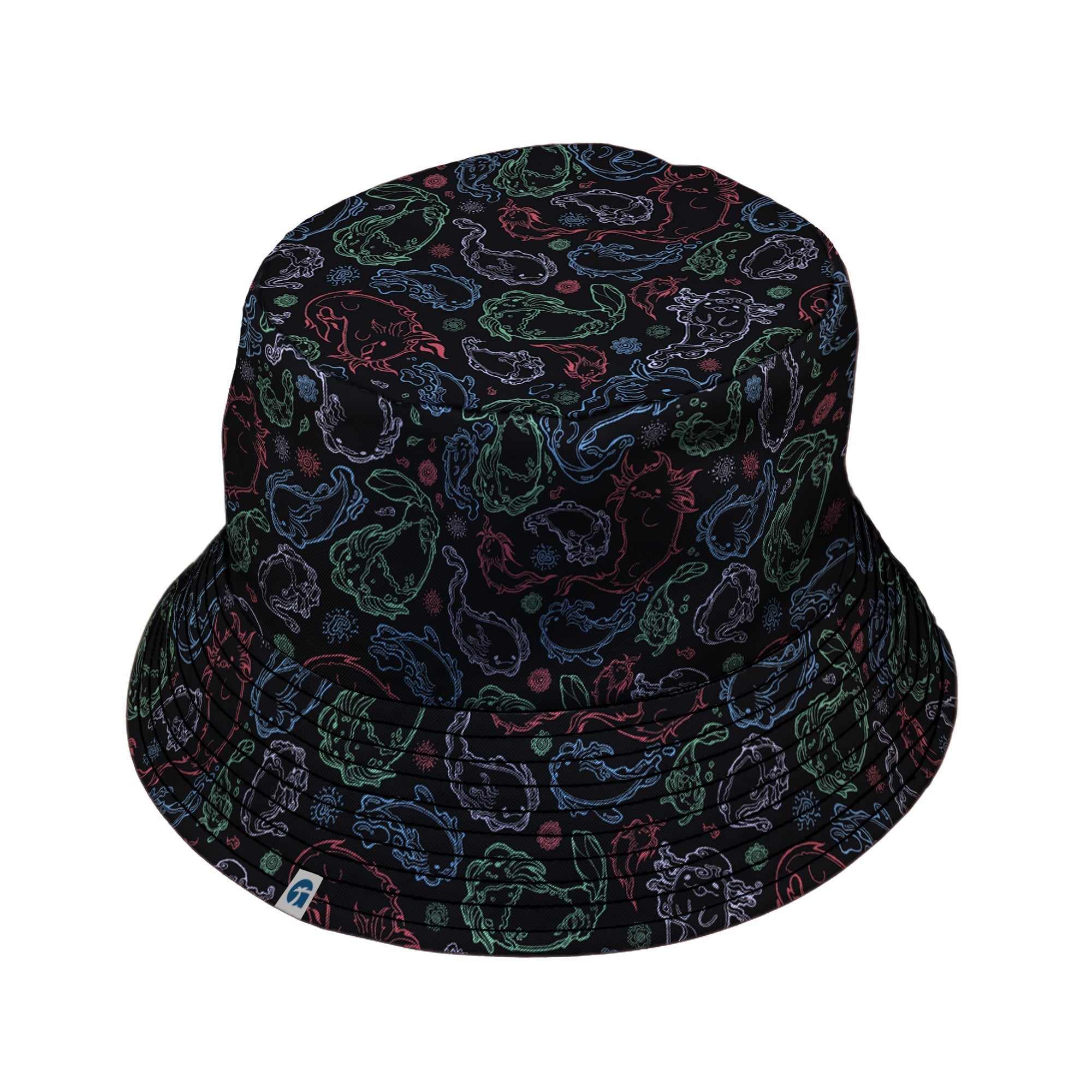 Axolotl Avatar State Bucket Hat Geek Nerd anime Design by Ardi Tong lx - B