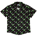 Chickenossauro Rex Button Up Shirt Geek Nerd adult sizing Design by Tobe Fonseca dinosaur print