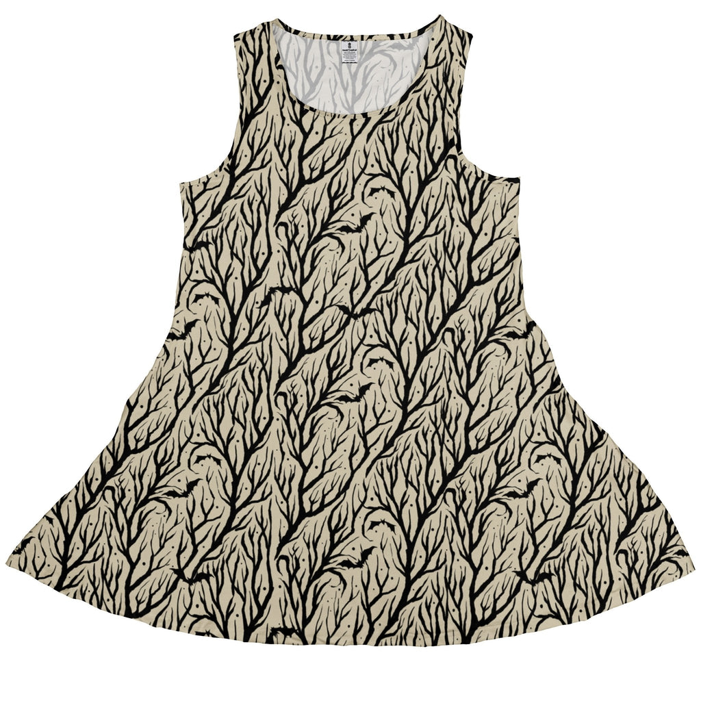 Bats in the Vines Dress Geek Nerd Design by Tobe Fonseca halloween lx - C