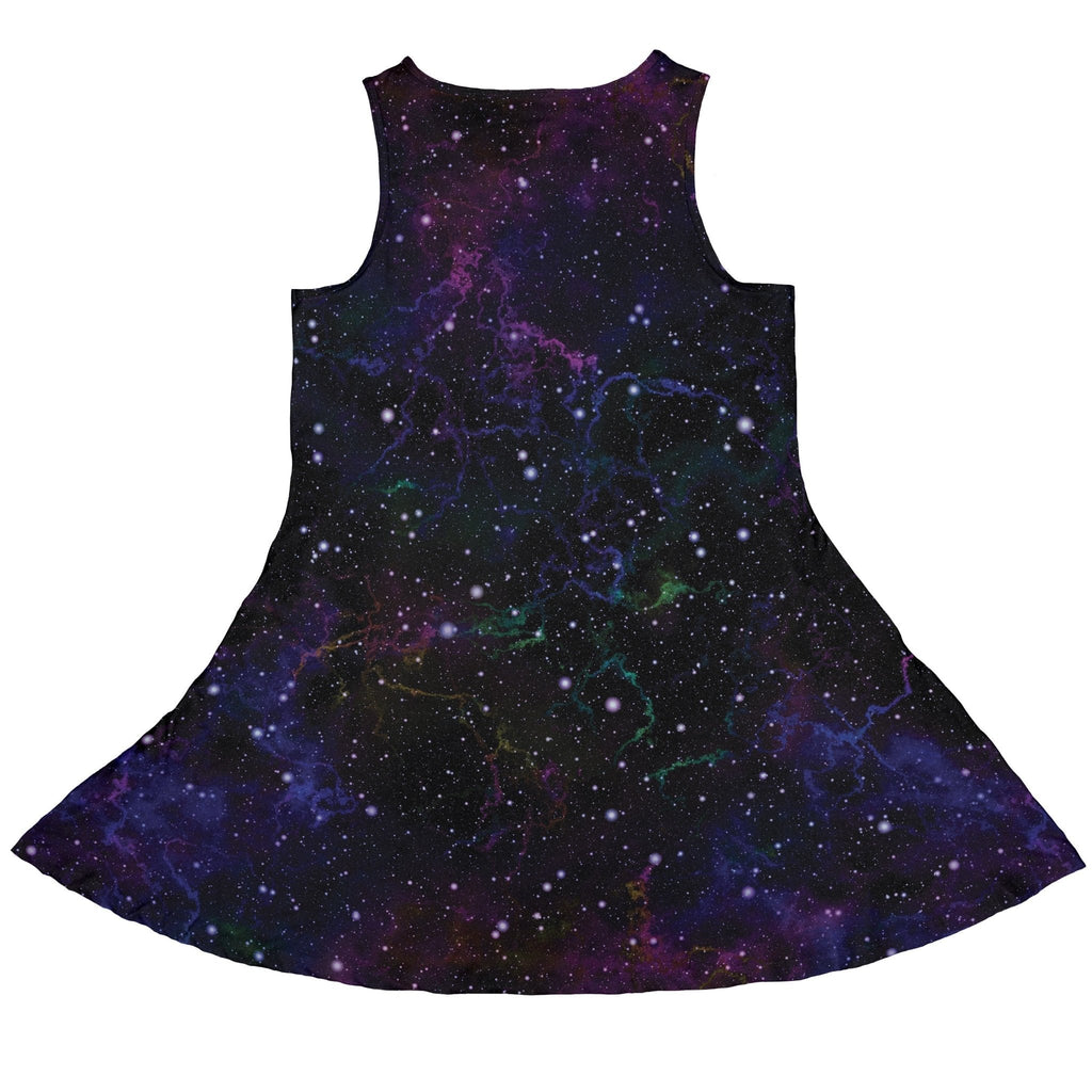Beautiful Nebula Outer Space Dress Geek Nerd lx - C outer space & astronaut print