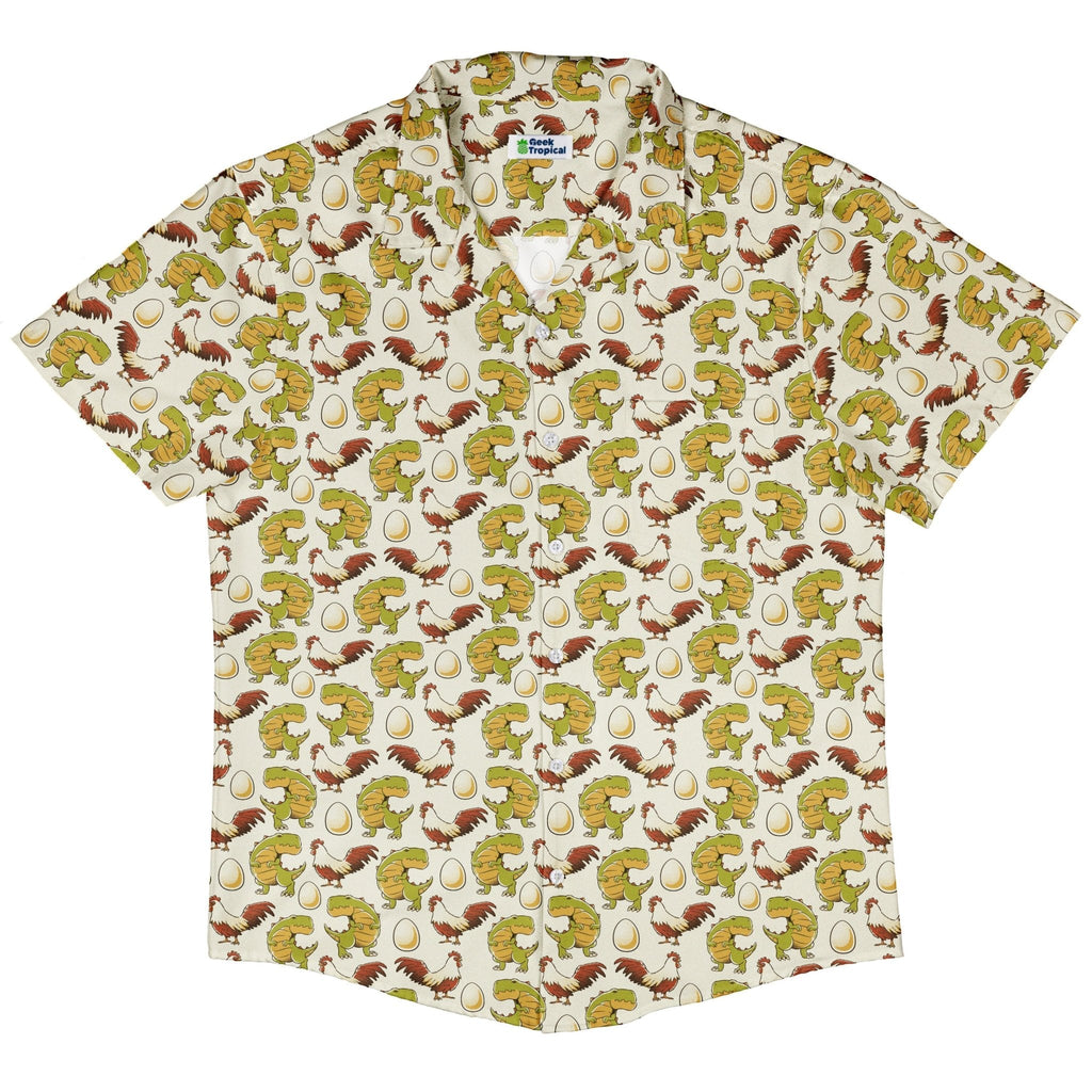 Before the Chicken Button Up Shirt Geek Nerd 0925 adult sizing All Adult Button Up Shirts