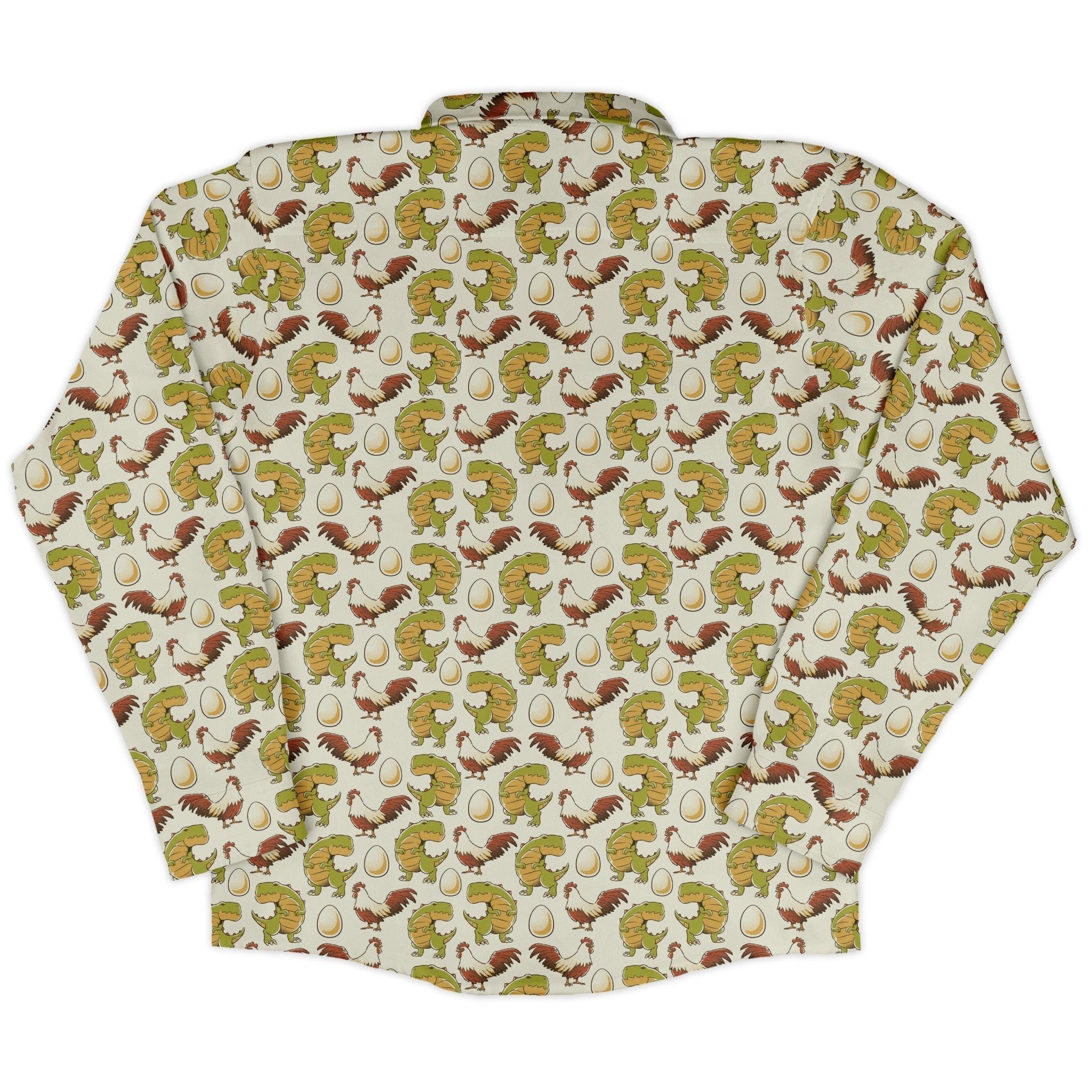 Before the Chicken Long Sleeve Button Up Shirt Geek Nerd 0925 adult sizing All Adult Button Up Shirts