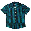 Blue Purple Dragon Scales Button Up Shirt Geek Nerd adult sizing Fantasy Prints