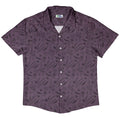 Bones and Flowers Purple Button Up Shirt Geek Nerd 0925 adult sizing All Adult Button Up Shirts