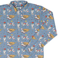 Book Nerd Cats Long Sleeve Button Up Shirt Geek Nerd adult sizing Animal Patterns Book Prints