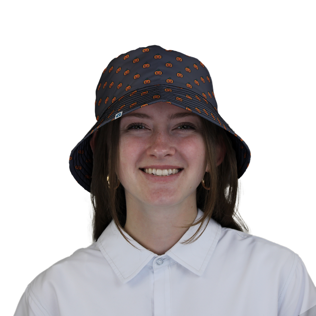 Pixel Pumpkins Bucket Hat