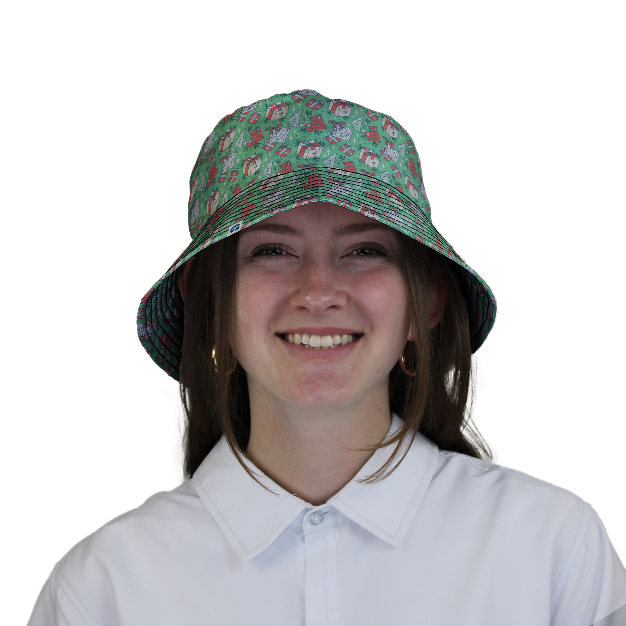 Dnd Christmas Dice Presents Bucket Hat
