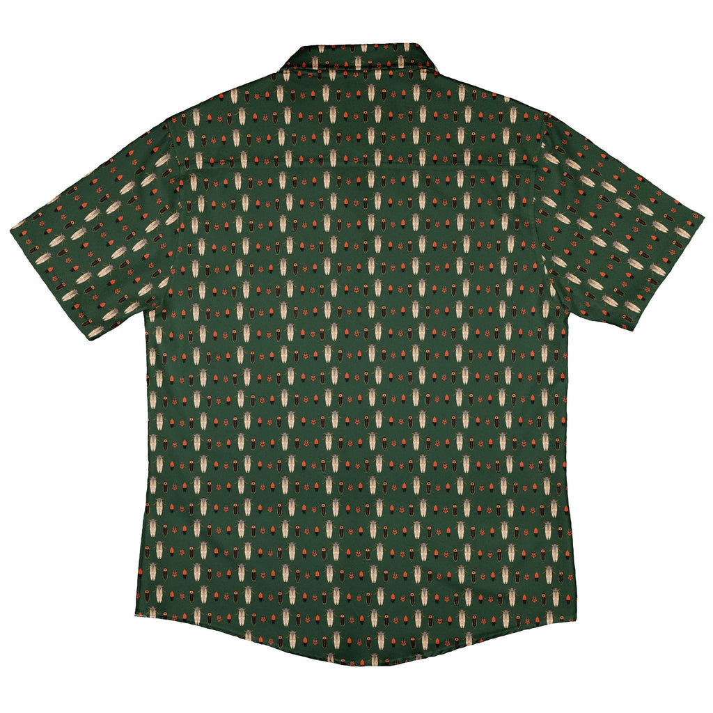 Bug March Button Up Shirt Geek Nerd 0925 adult sizing All Adult Button Up Shirts