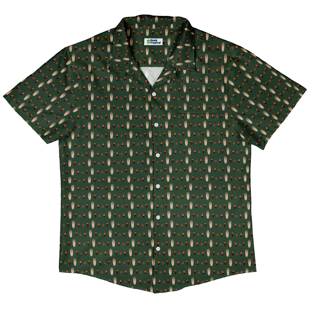 Bug March Button Up Shirt Geek Nerd 0925 adult sizing All Adult Button Up Shirts