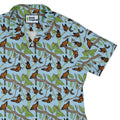 Butterfly Cycle Curvy Button Up Shirt Geek Nerd botany print Design by Julie Kitzes q225