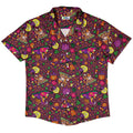 Candy Corn Dragon Button Up Shirt Geek Nerd adult sizing Designed by Rose Khan Fantasy Prints