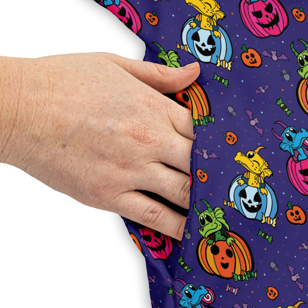 Candy Pumpkin Dragons Sleeveless Dress