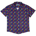Candy Pumpkin Dragons Button Up Shirt Geek Nerd adult sizing Designed by Rose Khan Fantasy Prints