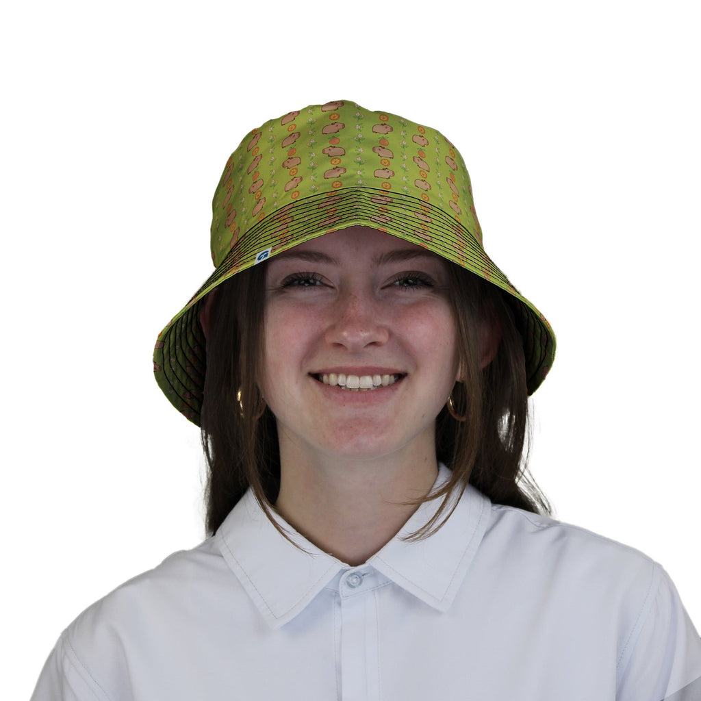 Capybaras Bucket Hat Geek Nerd animal patterns Design by Ardi Tong lx - B