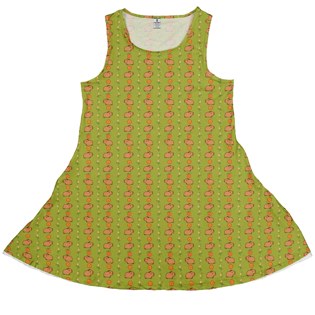 Capybaras Dress Geek Nerd animal patterns Design by Ardi Tong lx - C