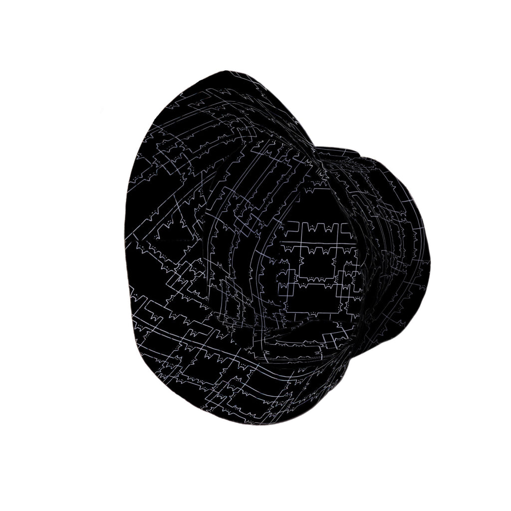 Cat Geometric Cubism Bucket Hat Geek Nerd 0925 Animal Patterns Design by Tobe Fonseca