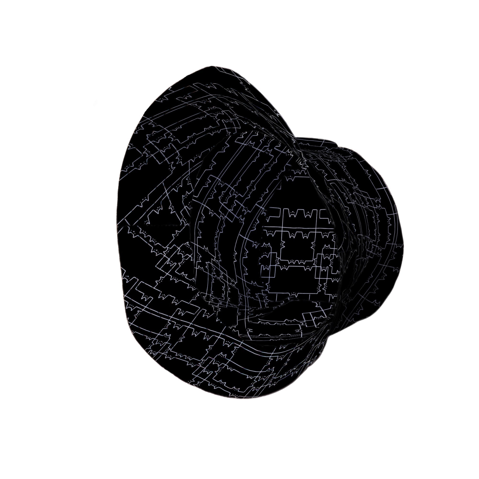 Cat Geometric Cubism Bucket Hat Geek Nerd 0925 Animal Patterns Design by Tobe Fonseca