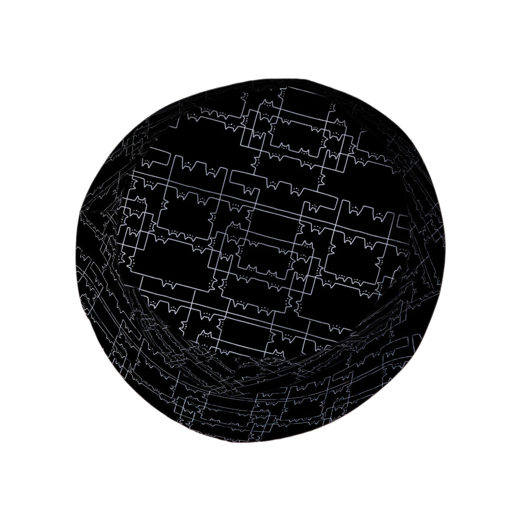 Cat Geometric Cubism Bucket Hat Geek Nerd 0925 Animal Patterns Design by Tobe Fonseca