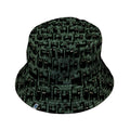 Cats in the Leaves Bucket Hat Geek Nerd Animal Patterns Botany Print Design by Heather Davenport
