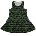 Cats in the Leaves Sleeveless Dress Geek Nerd Advertise to Meta Animal Patterns Botany Print
