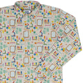 Chemistry Tool Set Long Sleeve Button Up Shirt Geek Nerd adult sizing Design by Zirkus Design FLOW DESC WRITING