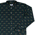 Christmas Moths Long Sleeve Button Up Shirt Geek Nerd adult sizing Botany Print Christmas Print