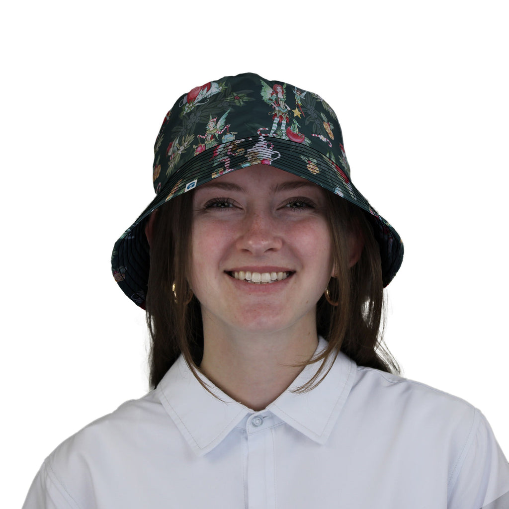Christmas Time with Fantasy Creatures Bucket Hat