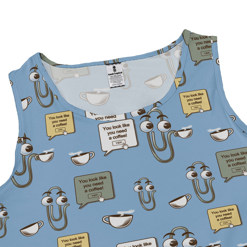 Clippy Coffee Dress Geek Nerd 0925 computer print Design by Tobe Fonseca
