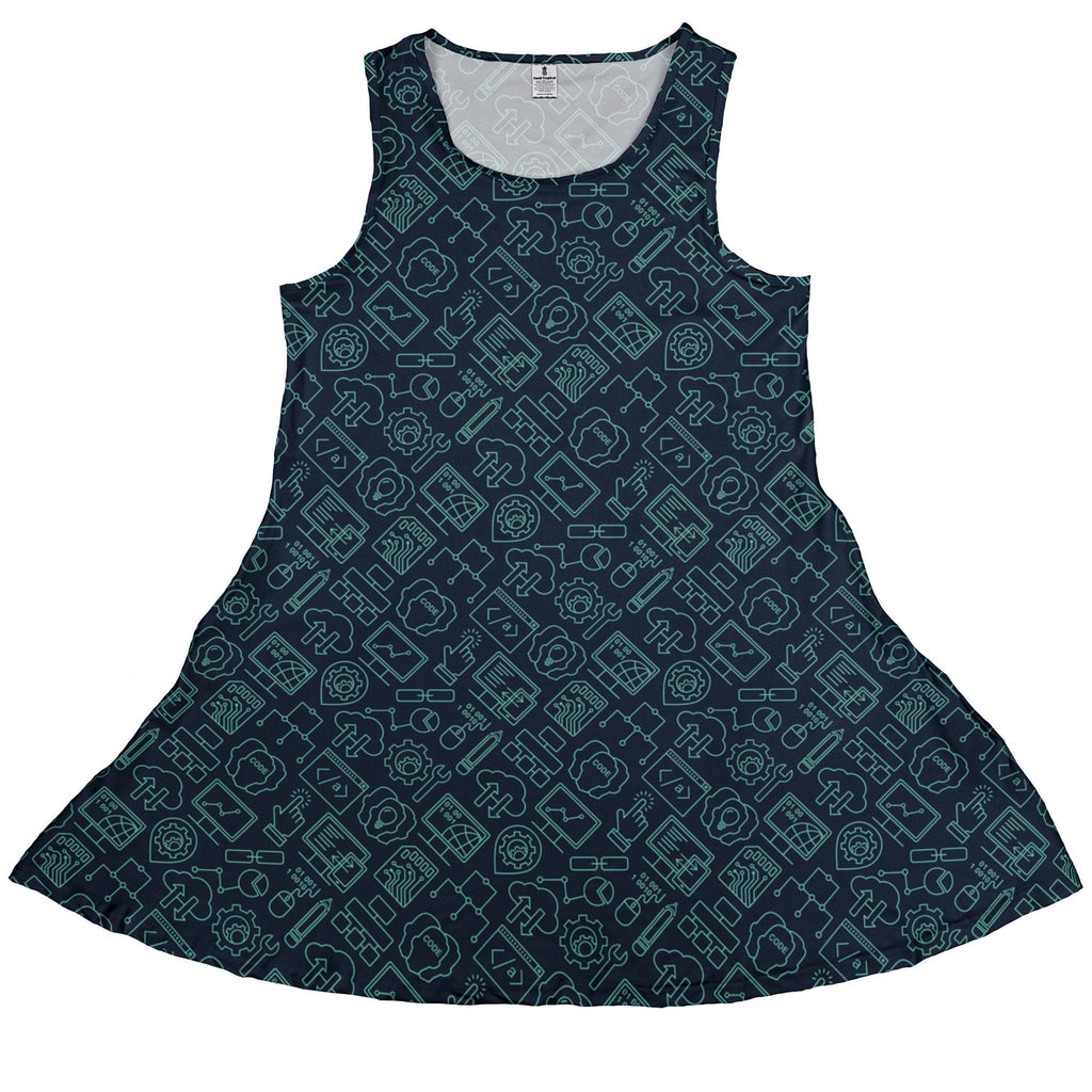 Computer Internet Technology Dress Geek Nerd computer print lifestyle photo lx - C