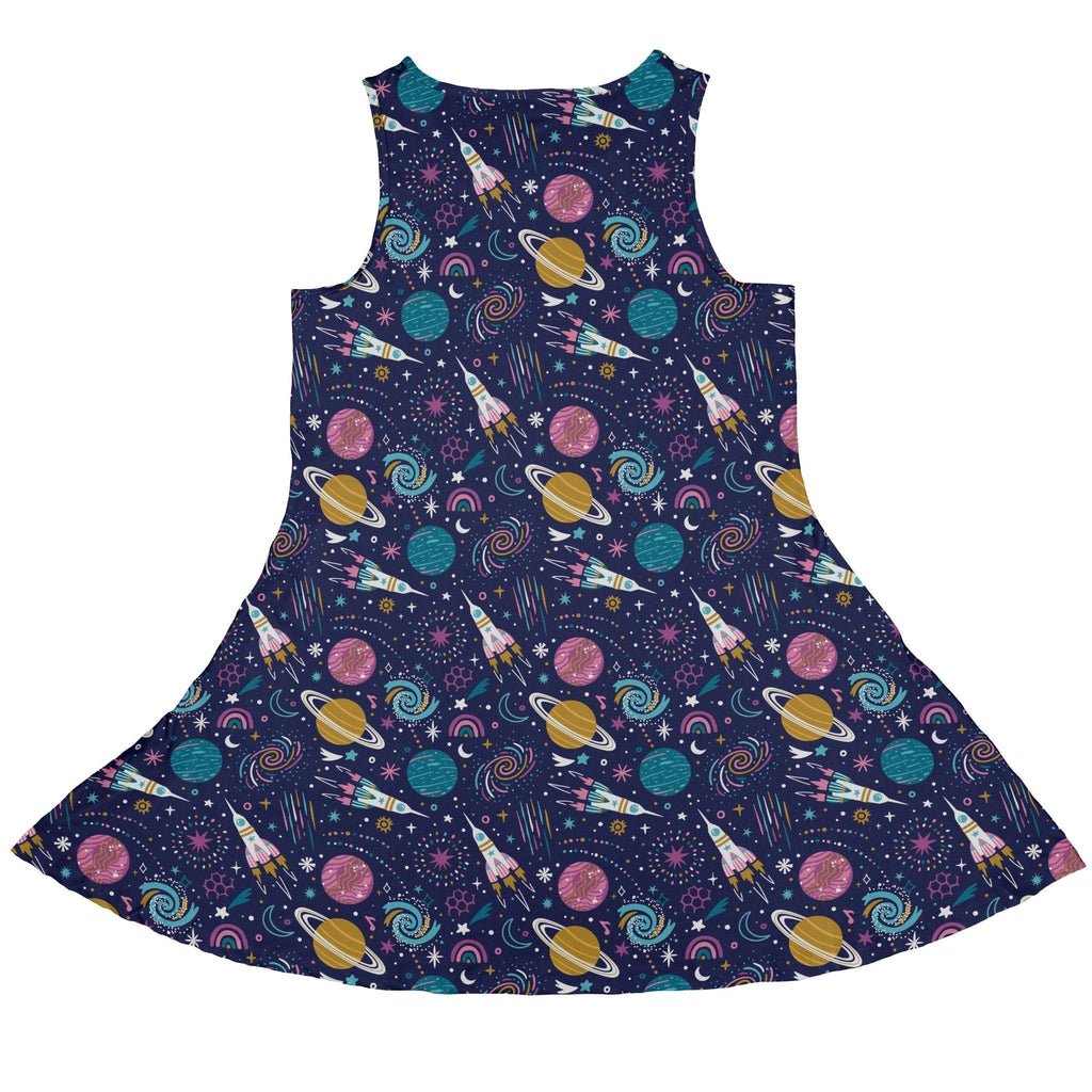 Cosmic Cute Outer Space Dress Geek Nerd lx - C Maximalist Patterns outer space & astronaut print