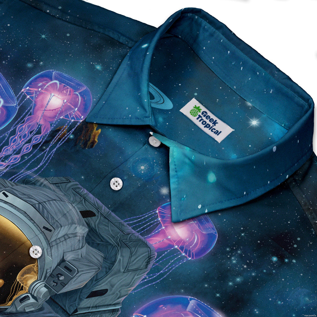 Cosmic Encounters Button Up Shirt Geek Nerd 0925 adult sizing All Adult Button Up Shirts