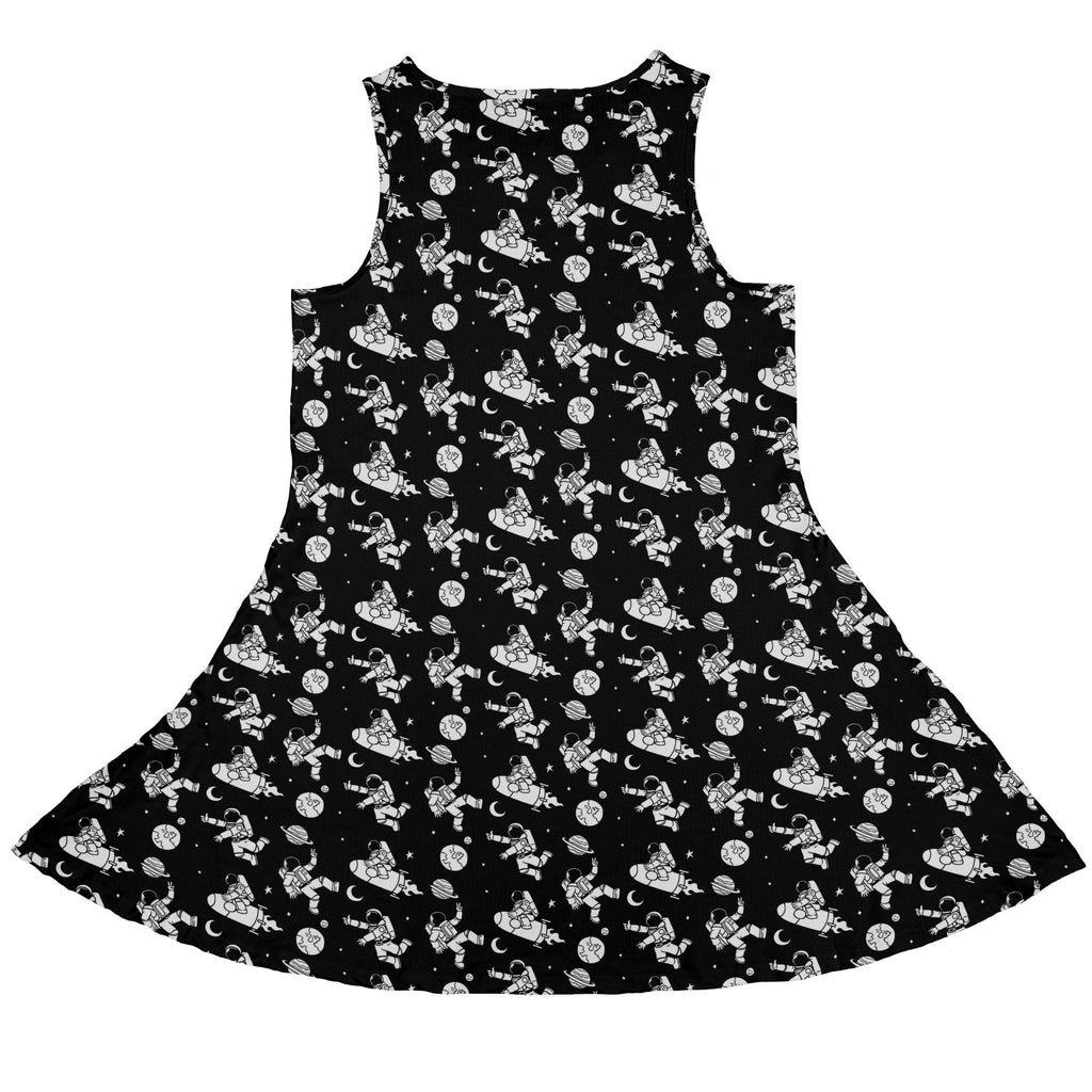 Cosmic Explorers Space Dress Geek Nerd Design by Tobe Fonseca lx - C outer space & astronaut print
